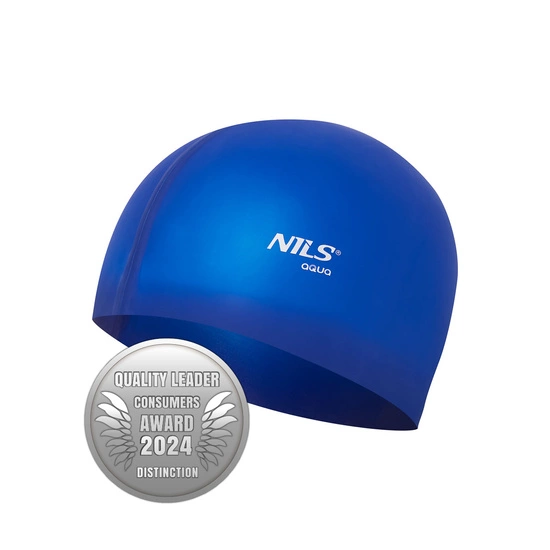 Czepek do pływania NQC NILS AQUA BL04 ciemnoniebieski