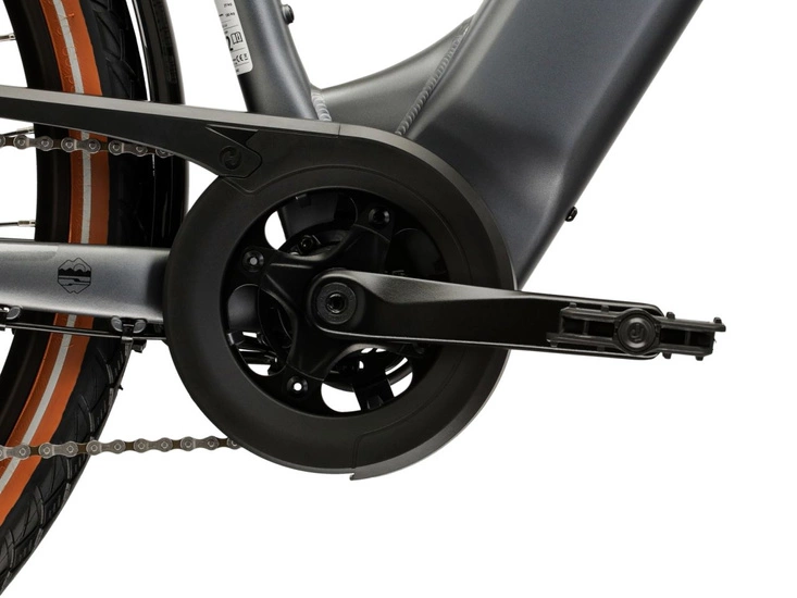 Rower elektryczny trekkingowy Kross Trans Hybrid 1.0 522 Wh 2025 szary