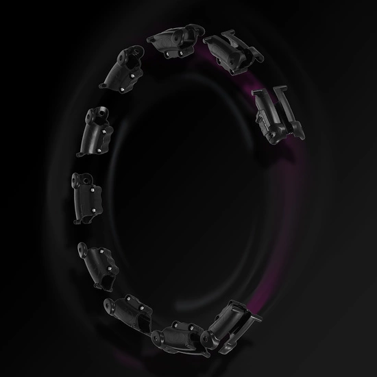 Hula hop z wypustkami, obciążnikiem i pasem HMS HHW11 + BR163 czarny