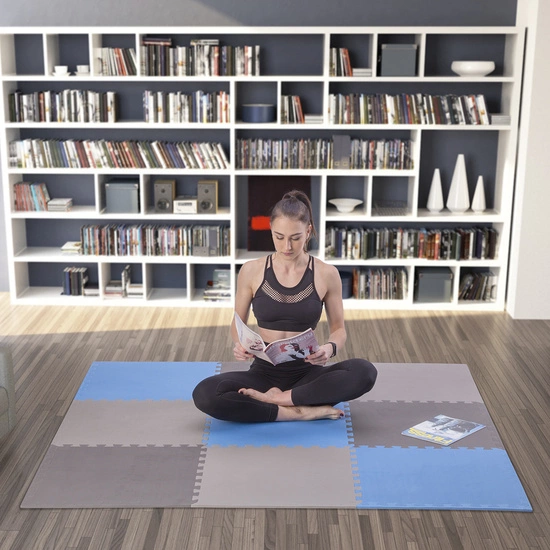 Mata puzzle ONE FITNESS MP10 MULTIPACK 10 mm niebiesko - szara