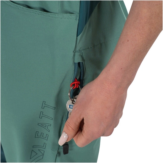 Spodenki rowerowe damskie LEATT Shorts MTB Trail 2.0 Women z wkładką lagoon