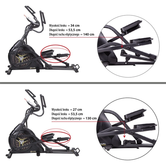 Trenażer eliptyczny HMS PREMIUM H1802 elektromagnetyczny