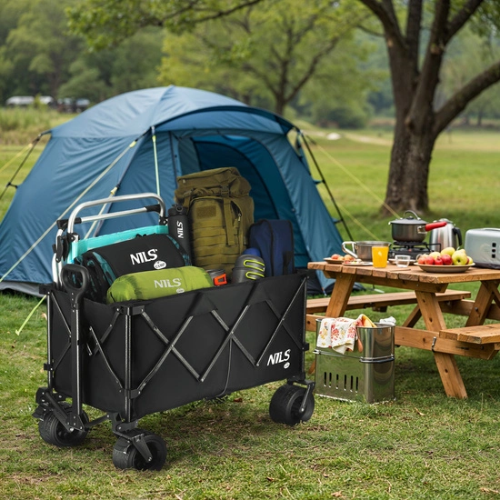 Wózek turystyczny NILS CAMP NC2604 xxl 180l czarny