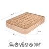 Materac dwuosobowy z pompką elektryczną NILS CAMP NC2808 King size 200 × 145 × 35 cm beżowy