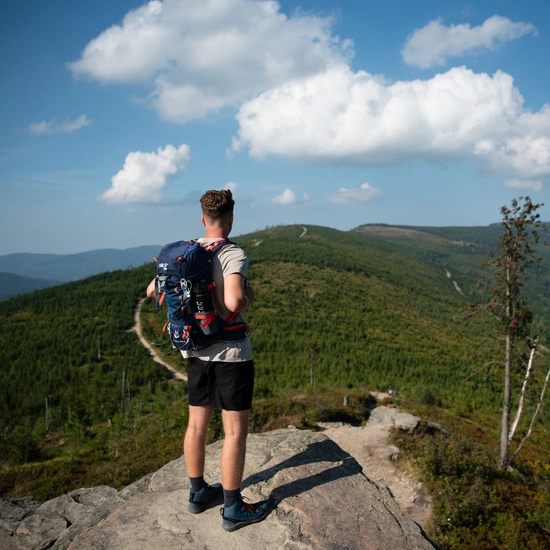 Plecak turystyczny NILS CAMP NC1993 granatowy northlake 30L + 10L