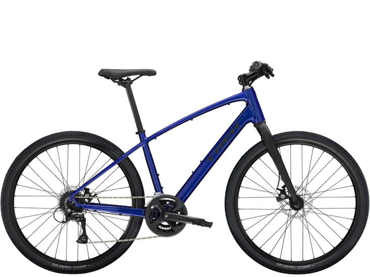 Zestaw: Rower crossowy Trek Dual Sport 1 Gen 5 2025 hex blue + Akcesoria