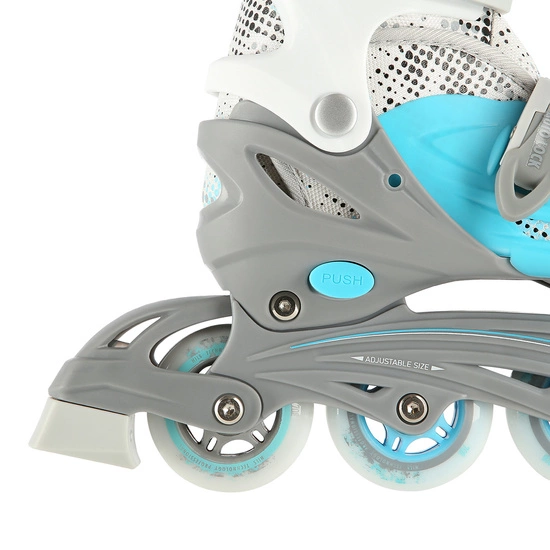 Łyżworolki dziecięce / młodzieżowe 4w1 NILS EXTREME NH18331 niebiesko / szare