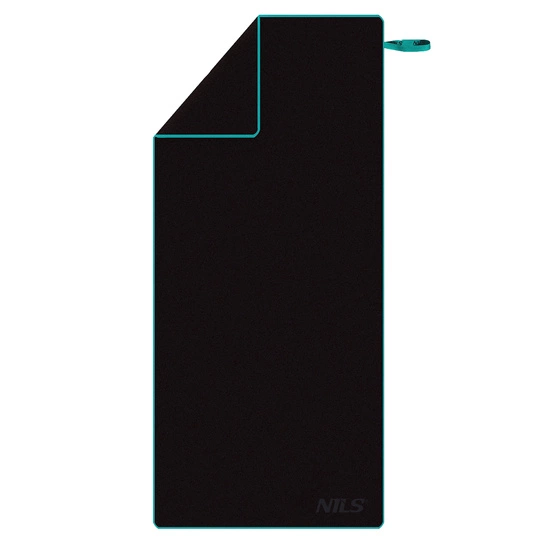 Ręcznik z mikrofibry NILS NCR13 200 x 90 cm czarny