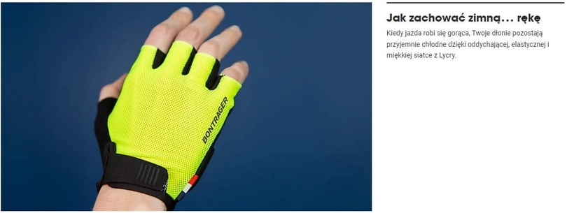 Rękawiczki rowerowe damskie Bontrager Solstice Fluo Yellow