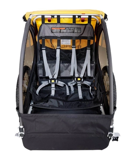 Przyczepka rowerowa Burley Bee Double Yellow