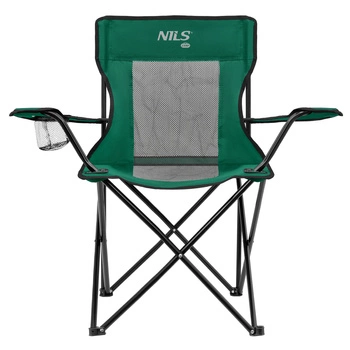 Krzesło turystyczne NILS CAMP NC3302 zielono-czarny