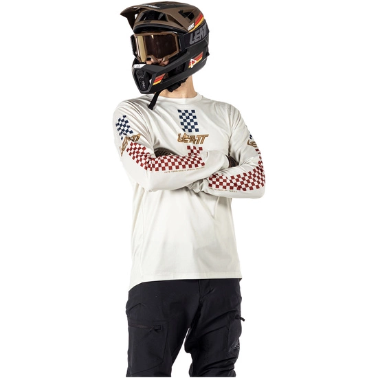 Koszulka rowerowa LEATT Jersey MTB Enduro 4.0 cream