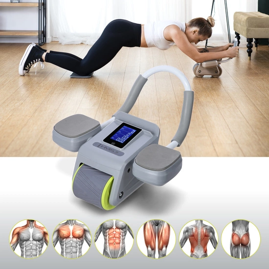 Koło do ćwiczeń mięśni brzucha HMS KA08 S szare