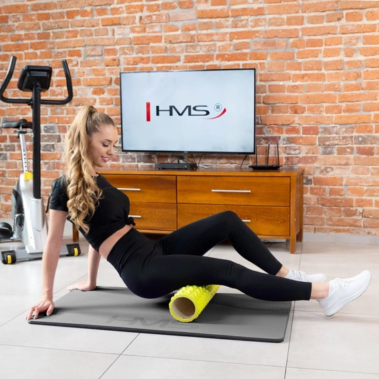 Mata fitness klubowa z otworami HMS PREMIUM MFK01 szaro - czarna