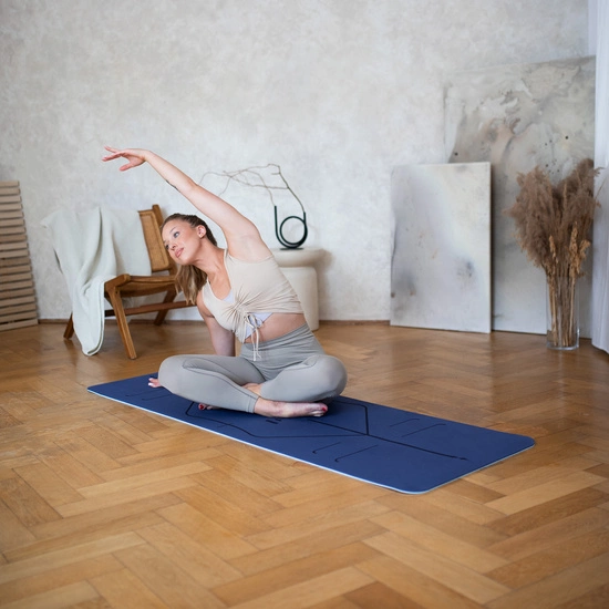 Mata tpe do jogi HMS YM10 ciemnoniebieska