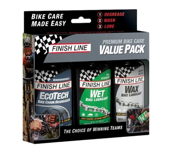 Zestaw środków do czyszczenia i smarowania Finish Line Premium Bike Care Krytech