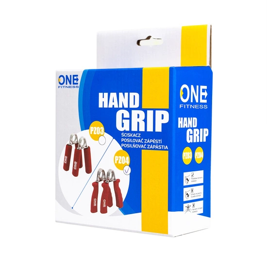 Ściskacz twardy ONE FITNESS PZ04 S czerwony