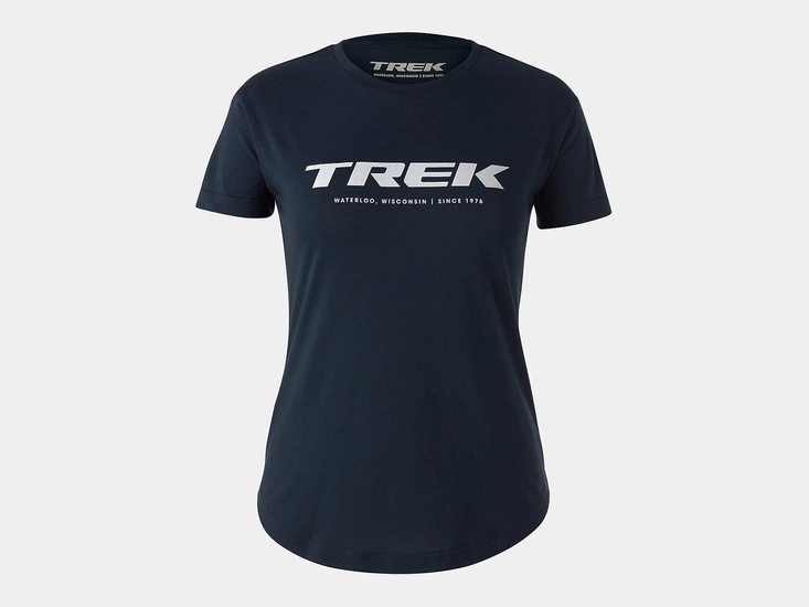 Koszulka rowerowa damska Trek Original Navy Blue