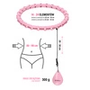 Hula hop z wypustkami, obciążnikiem i pasem HMS HHW01 light pink