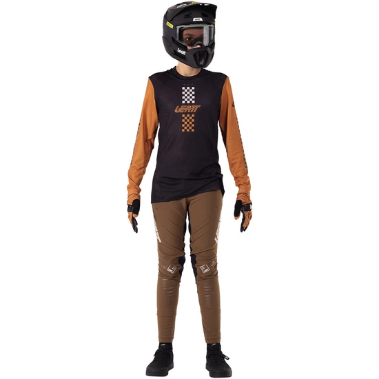 Koszulka rowerowa dziecięca LEATT Jersey MTB Gravity 4.0 Junior rust