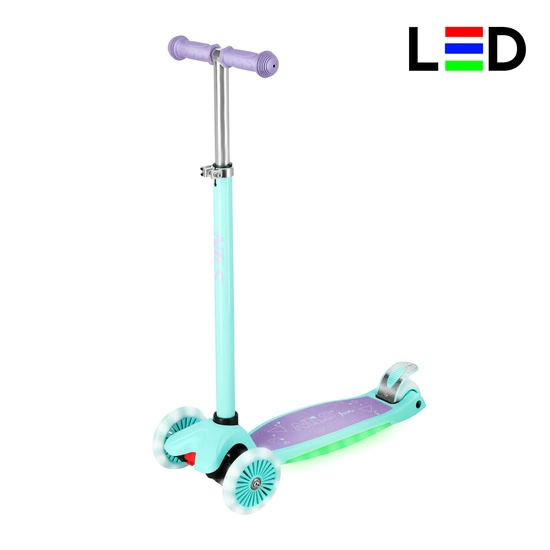 Hulajnoga dziecięca led NILS FUN HLB1310 fioletowy