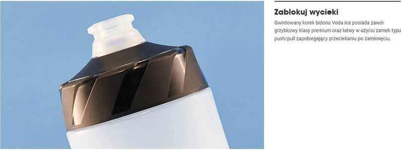 Bidon rowerowy termiczny Trek Voda Ice 600 ml navy/white