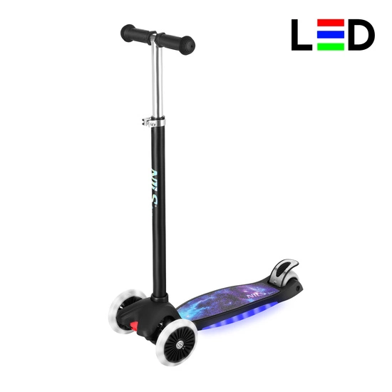 Hulajnoga dziecięca led NILS FUN HLB1310 czarny