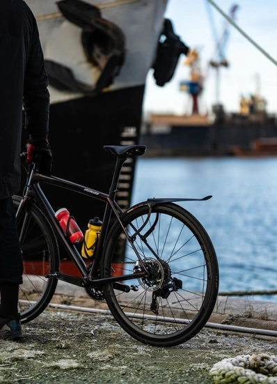 Błotnik rowerowy tylny Ass Savers Win Wing Road 2 Black Dots