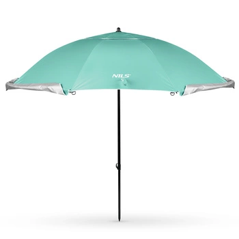 Parasol plażowy 2w1 NILS NC17114 XXL 240 cm zielony