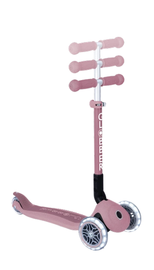 Hulajnoga dziecięca Globber Junior Foldable Lights Eco jagodowa