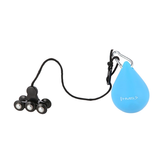 Hula hop z wypustkami, obciążnikiemi pasem HMS HHW01 niebieski