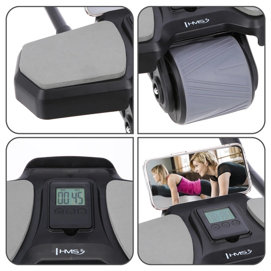 Koło do ćwiczeń mięśni brzucha HMS KA10 S czarne