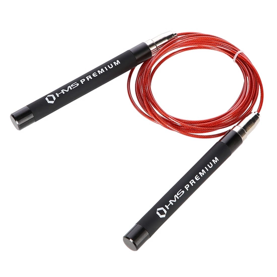 Skakanka szybka HMS PREMIUM SK60 czarna / czerwona
